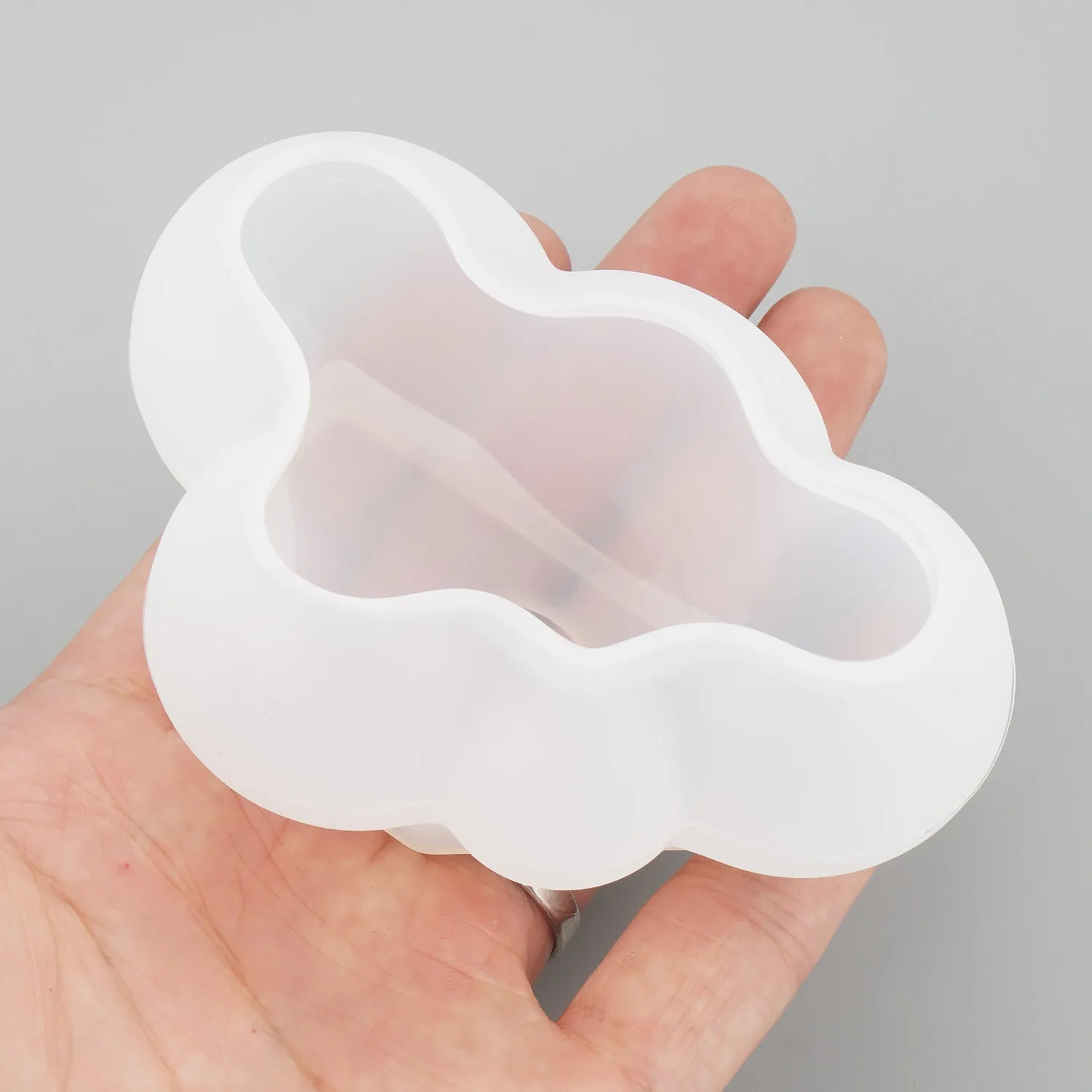 1 pc Shiny 3D Cloud Shape Mold Silicone Chocolate Mold DIY Resin Mold For Home Decor 103979