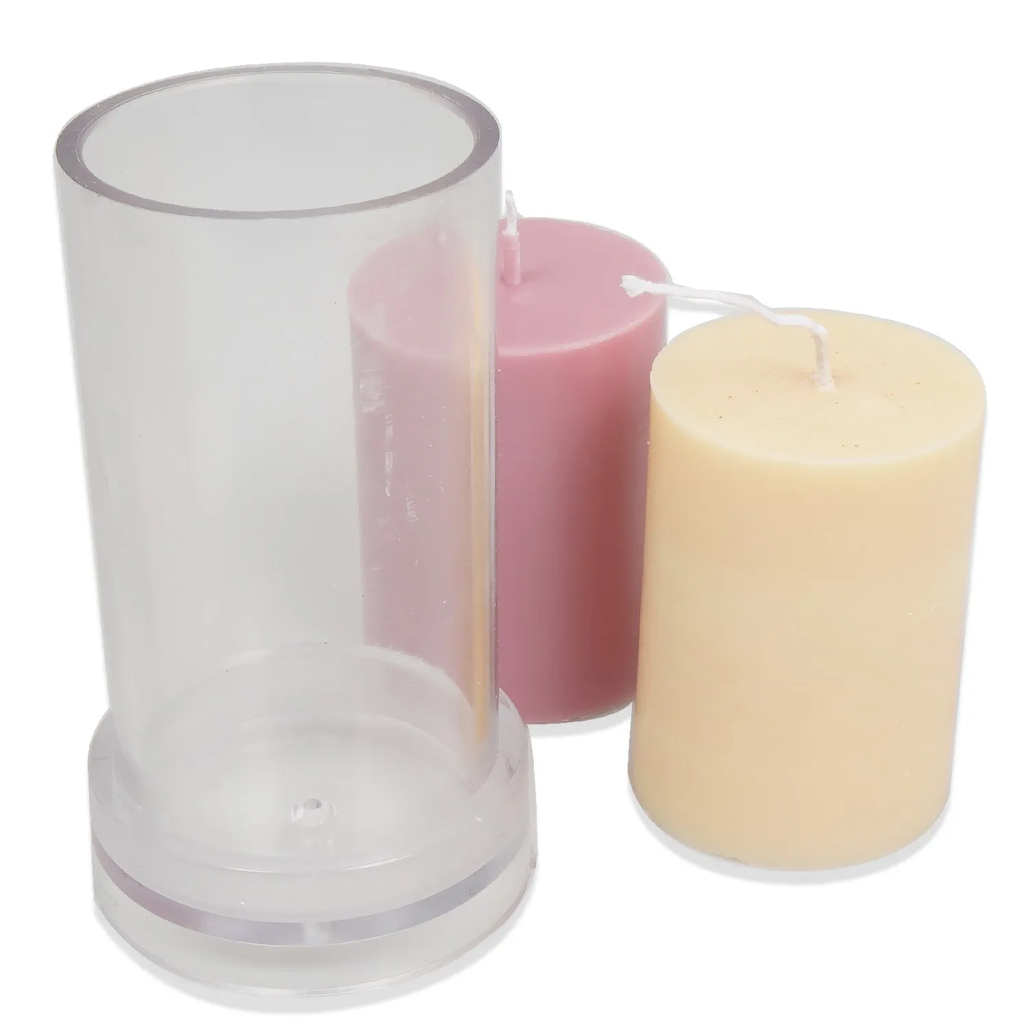 1 PCS Plastic Candle Mold, Cylinder Shape Candle Mold, DIY Candle Mold for Wax multiple sizes 103623