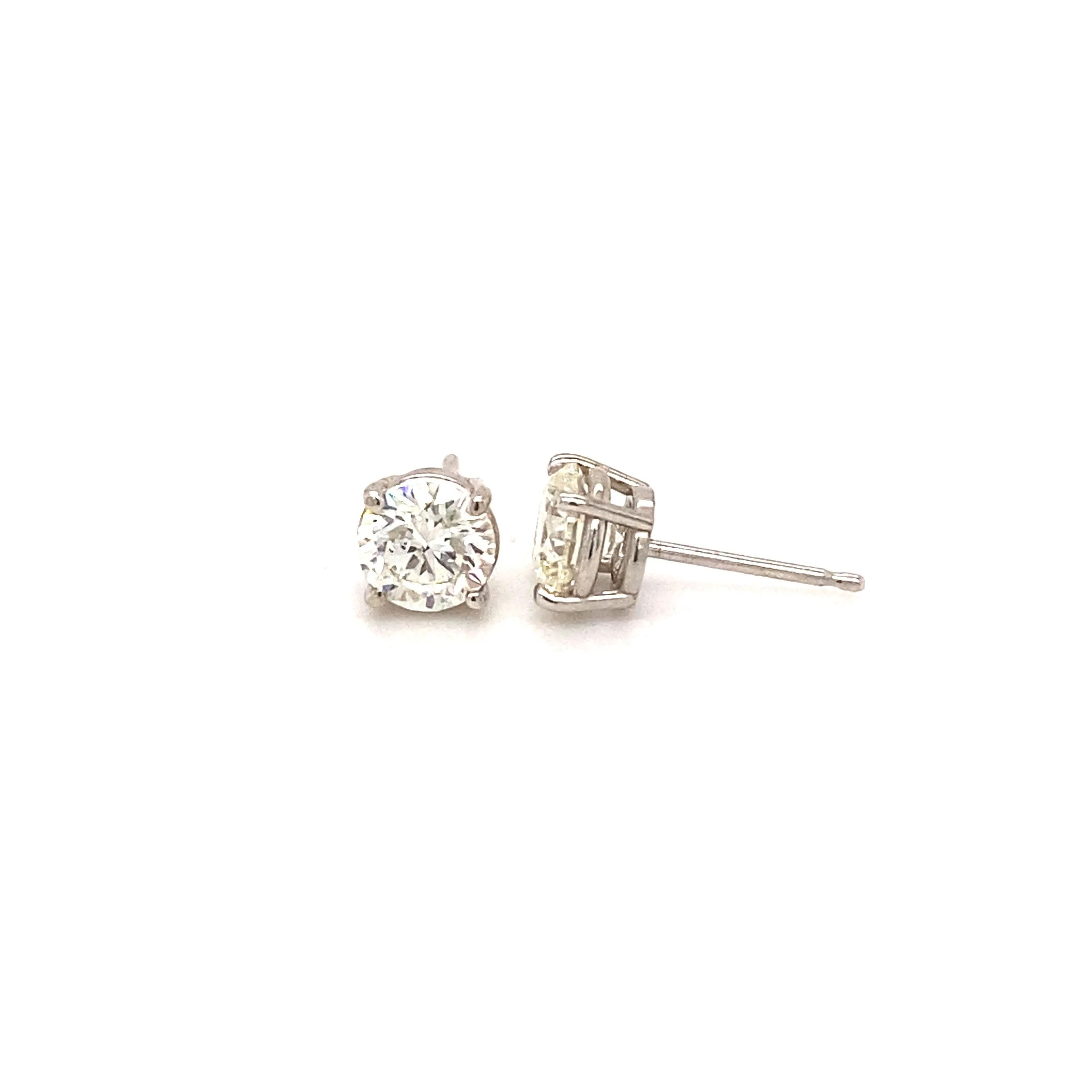 1.42ct G SI-2 Diamond 4-Prong Studs