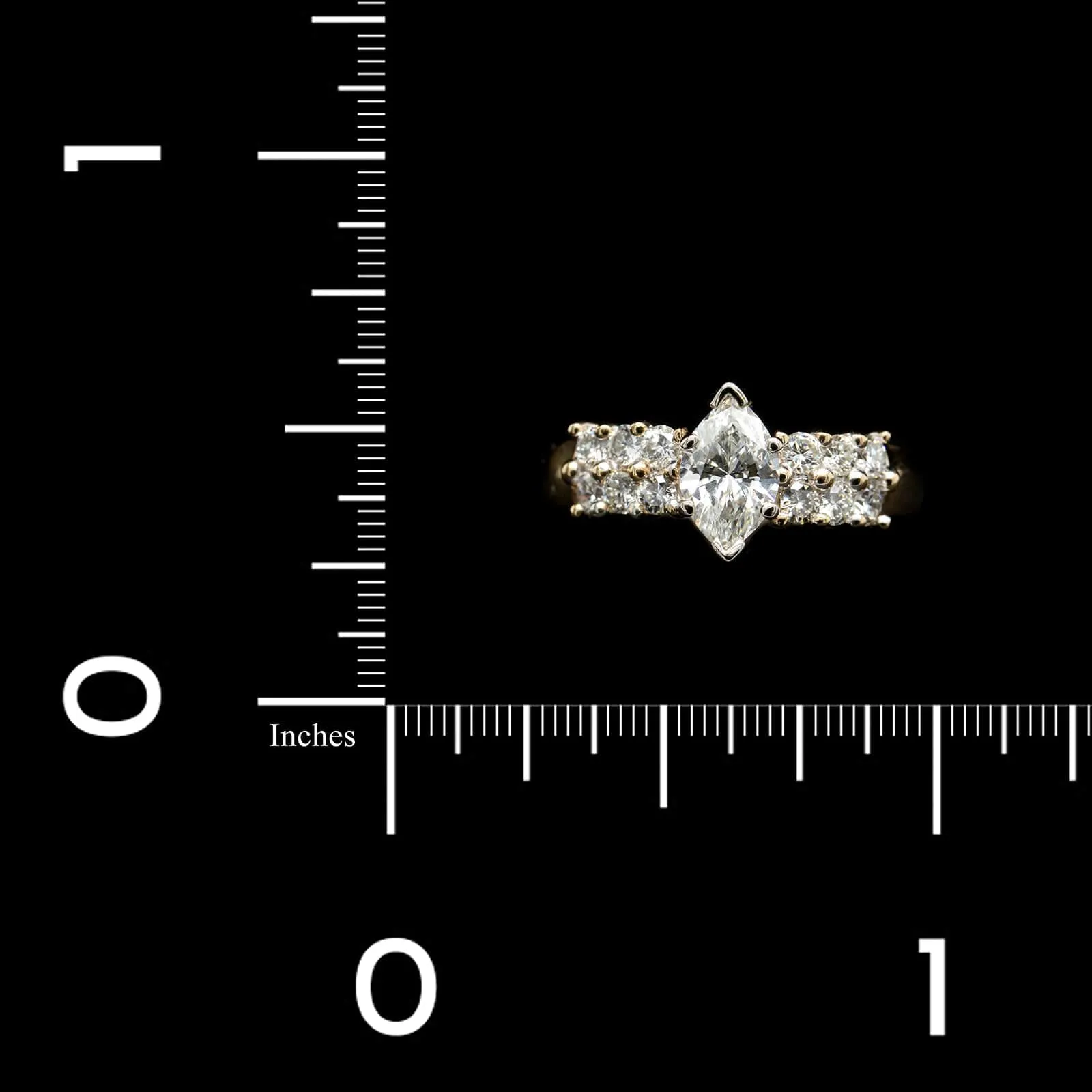 18K Two-tone Gold Estate Diamond Ring