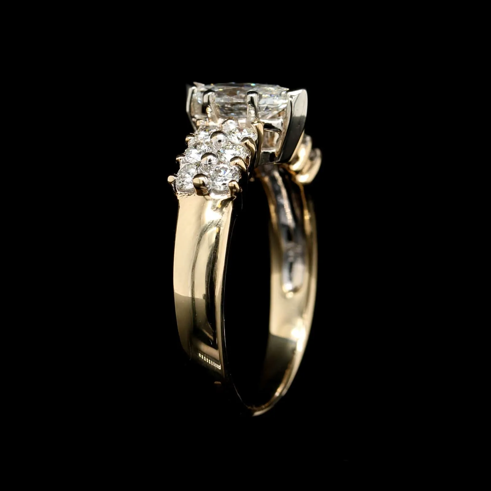 18K Two-tone Gold Estate Diamond Ring