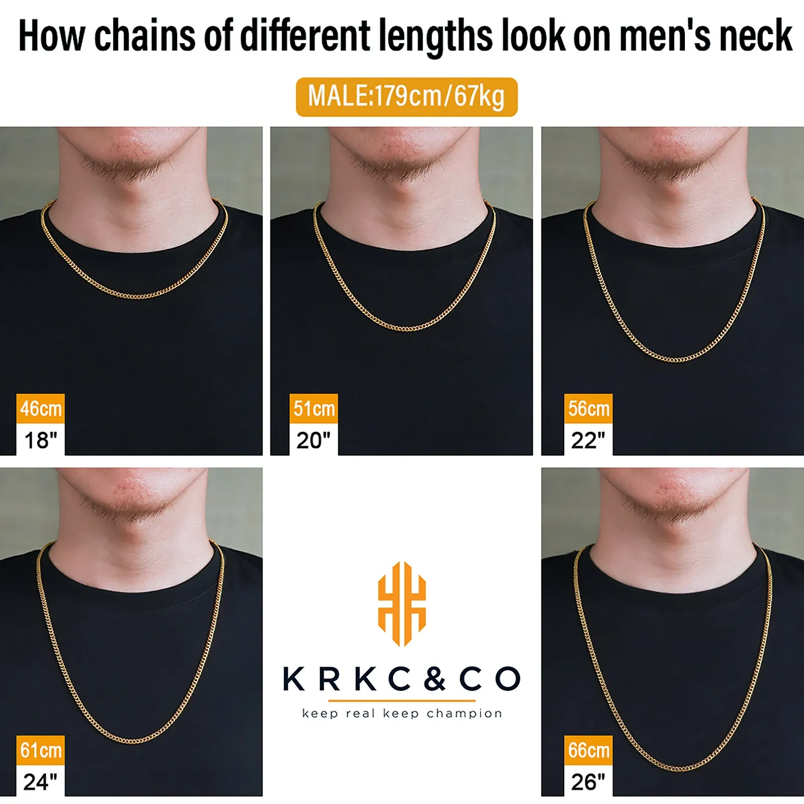 3mm Micro Cuban Link Chain KRKC with Lobster Clasp in 18K Gold / White Gold