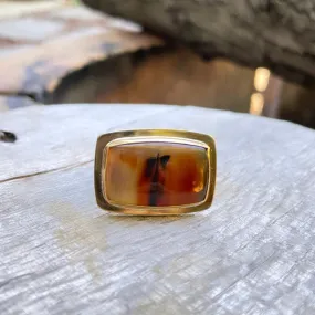 Abstract sunset ring