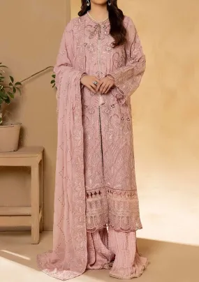 Adan's Libas Pakistani Embroidered Chiffon Dress