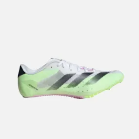 Adidas Adizero Sprintstar Unisex Running Shoes -Cloud White/Core Black/Green Spark S24