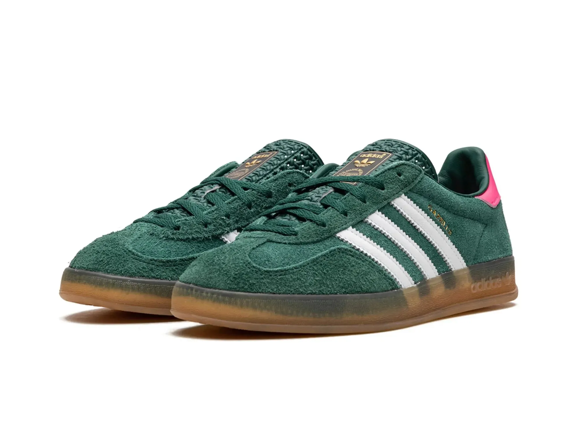 Adidas Gazelle Indoor "Collegiate Green Lucid Pink"