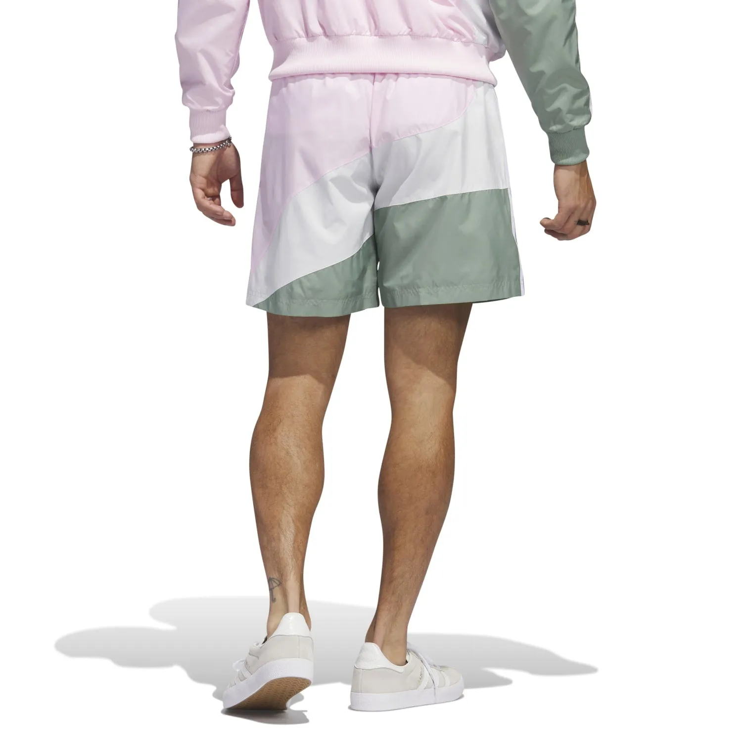 Adidas Originals Men Swirl Woven Shorts Pink C5550