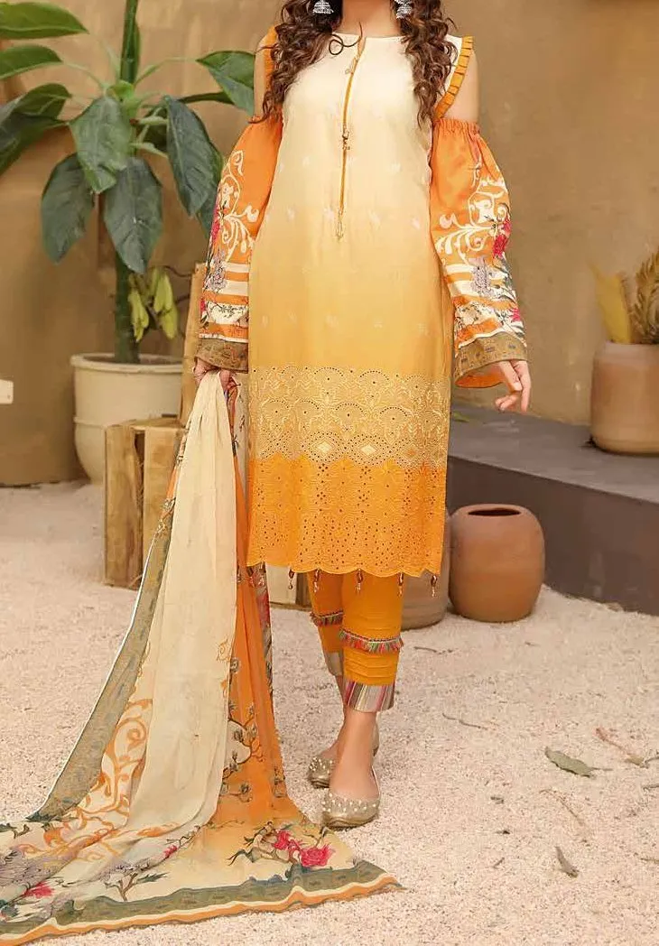 Afreen Riaz Arts Embroidered Pakistani Lawn Dress