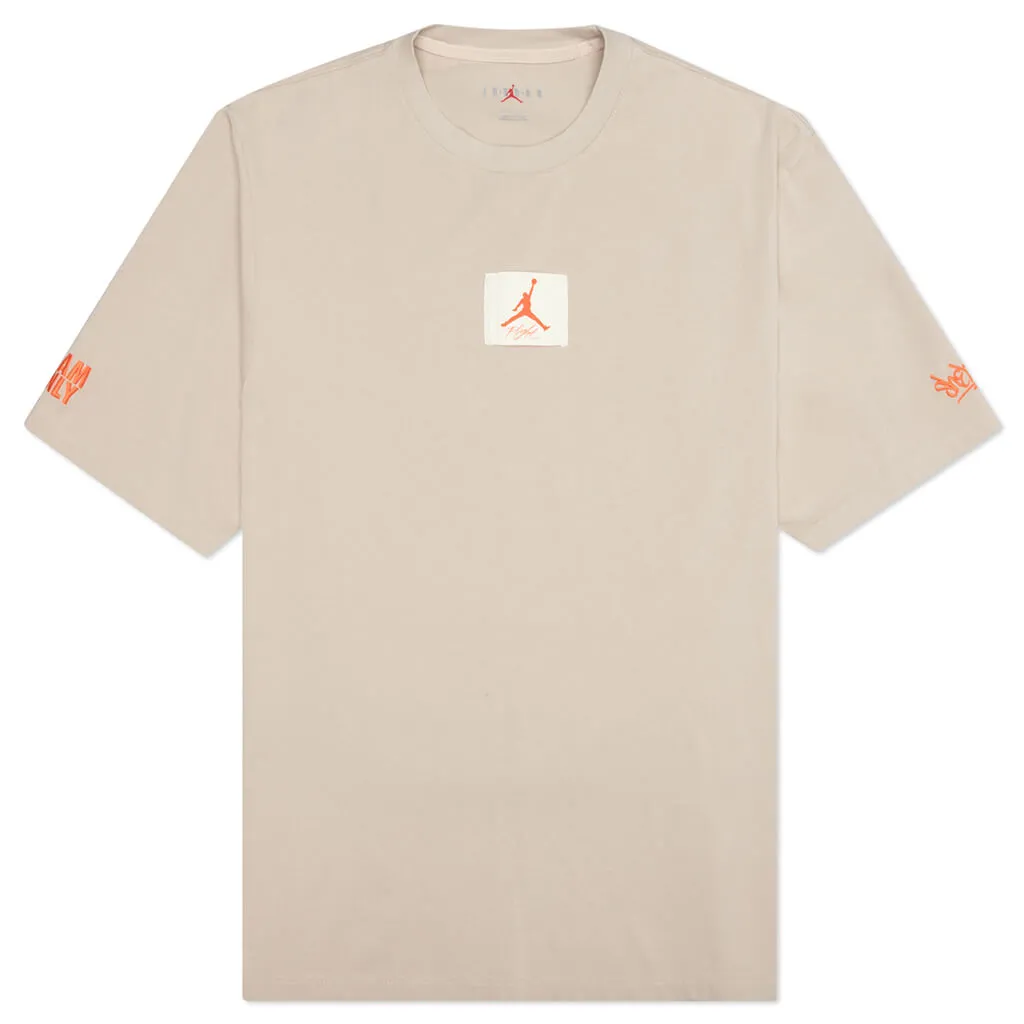 Air Jordan x Shelflife T-Shirt - Rattan/Total Orange