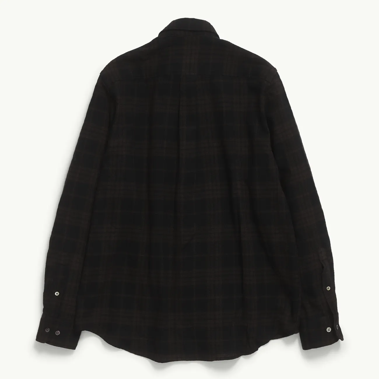 ALGOT RELAXED WOOL CHECK SHIRT ESPRESSO