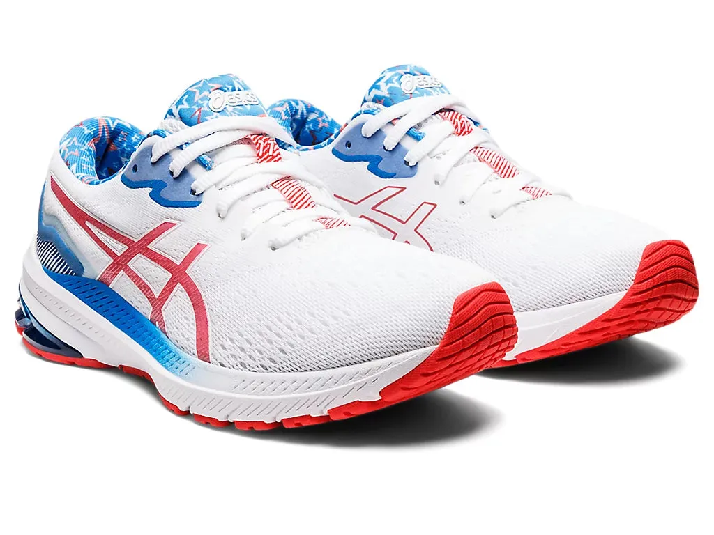 ASICS Women's GT-1000 11 (White/Electric Red)