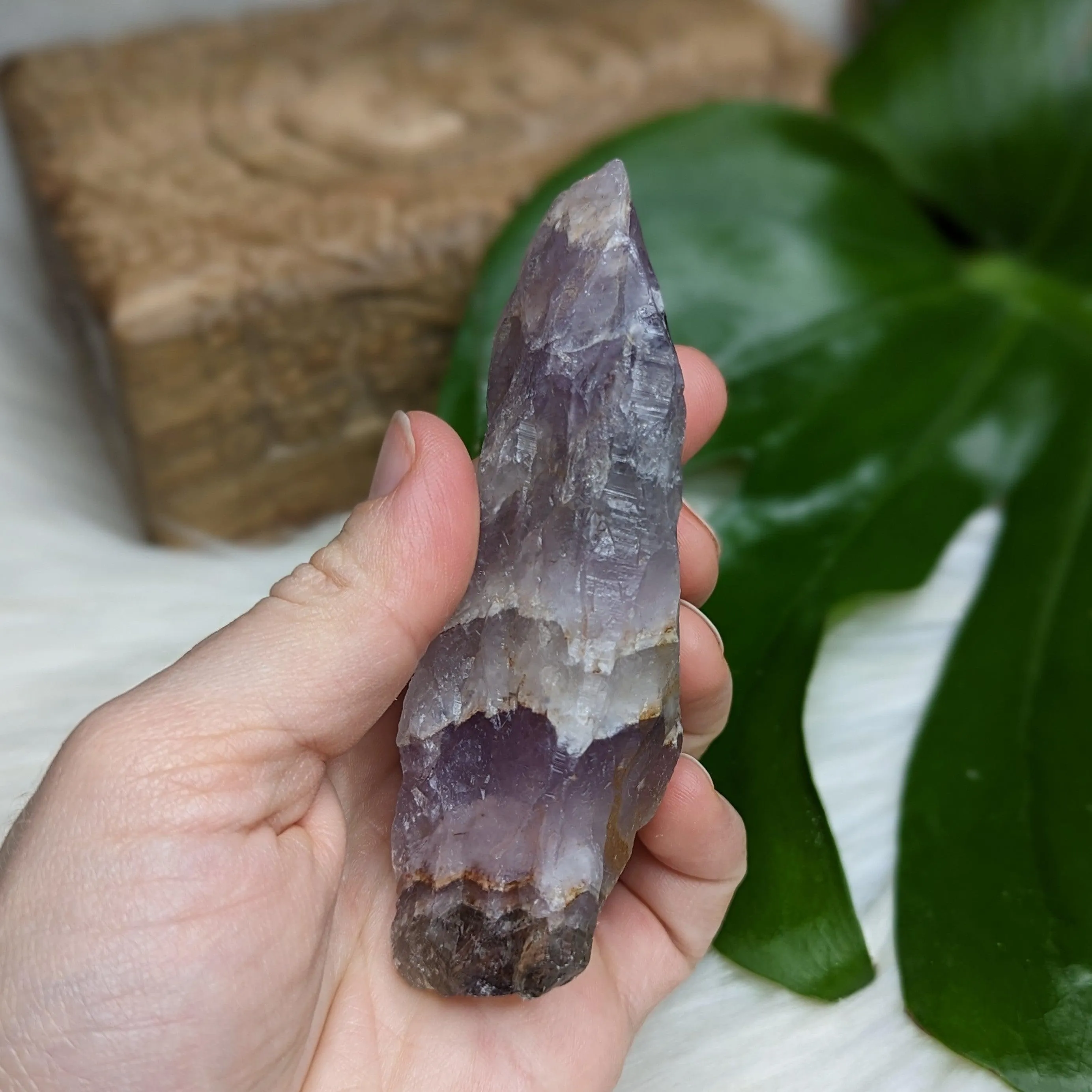 Auralite-23 Raw and Natural Wand ~ Carved by Mother Earth