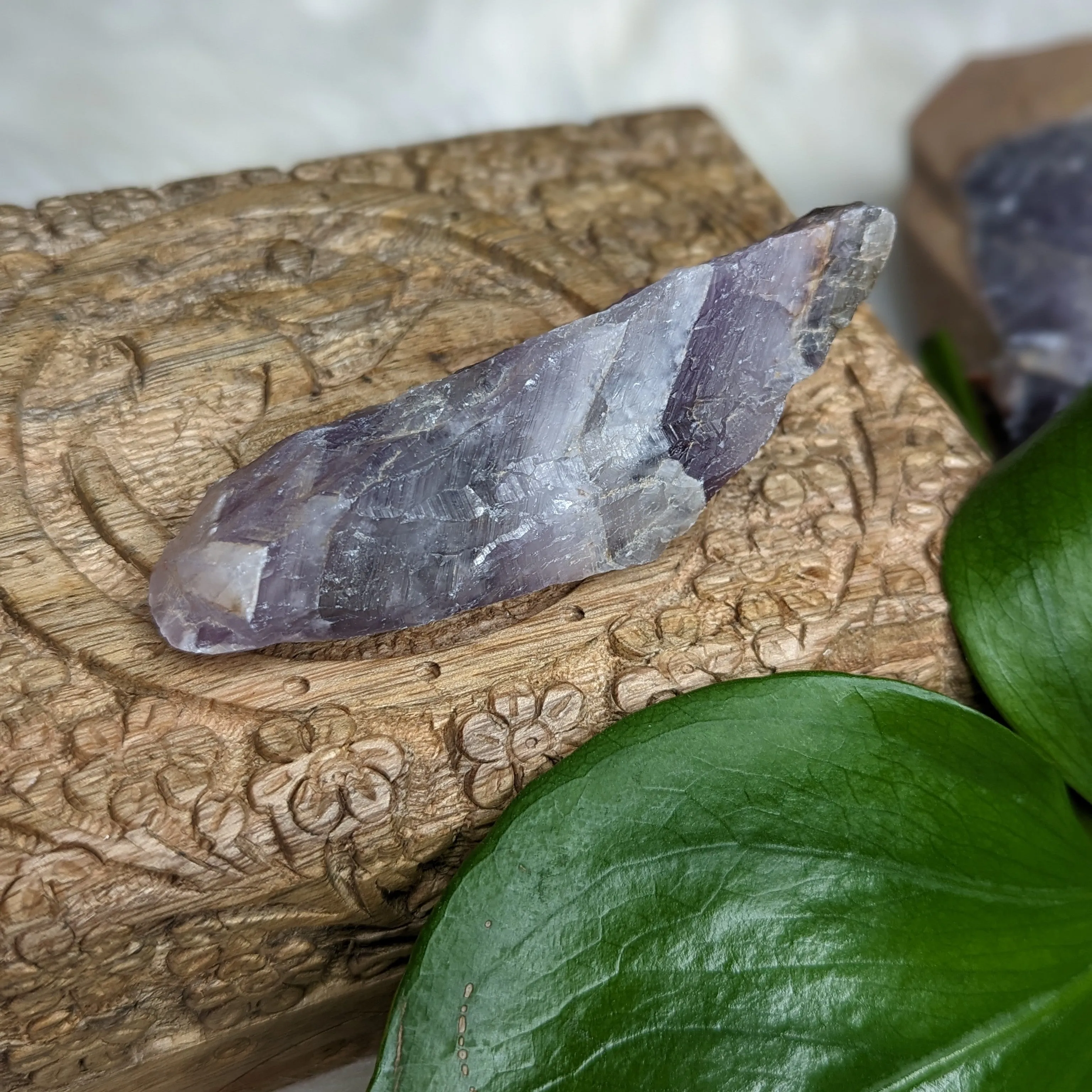 Auralite-23 Raw and Natural Wand ~ Carved by Mother Earth