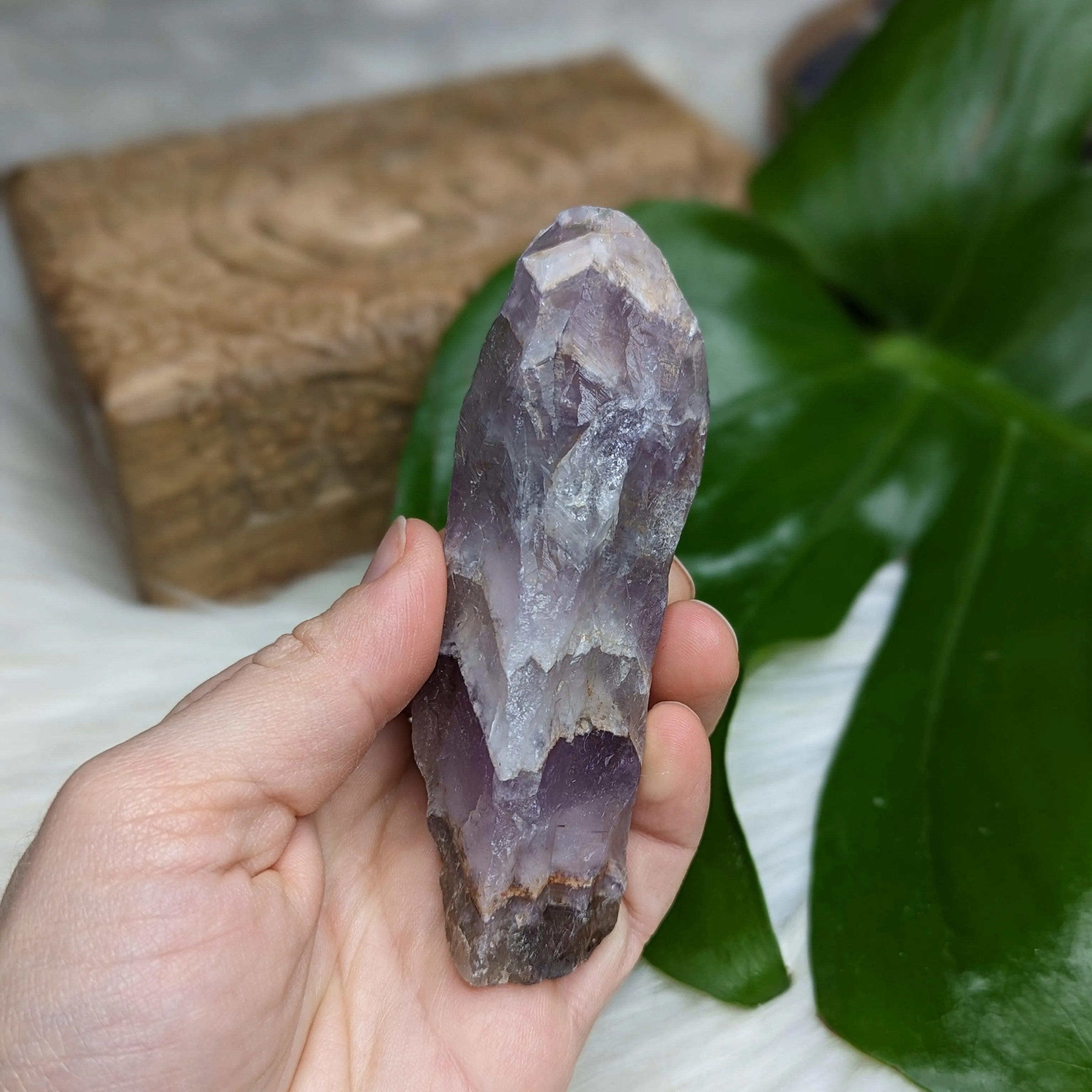 Auralite-23 Raw and Natural Wand ~ Carved by Mother Earth