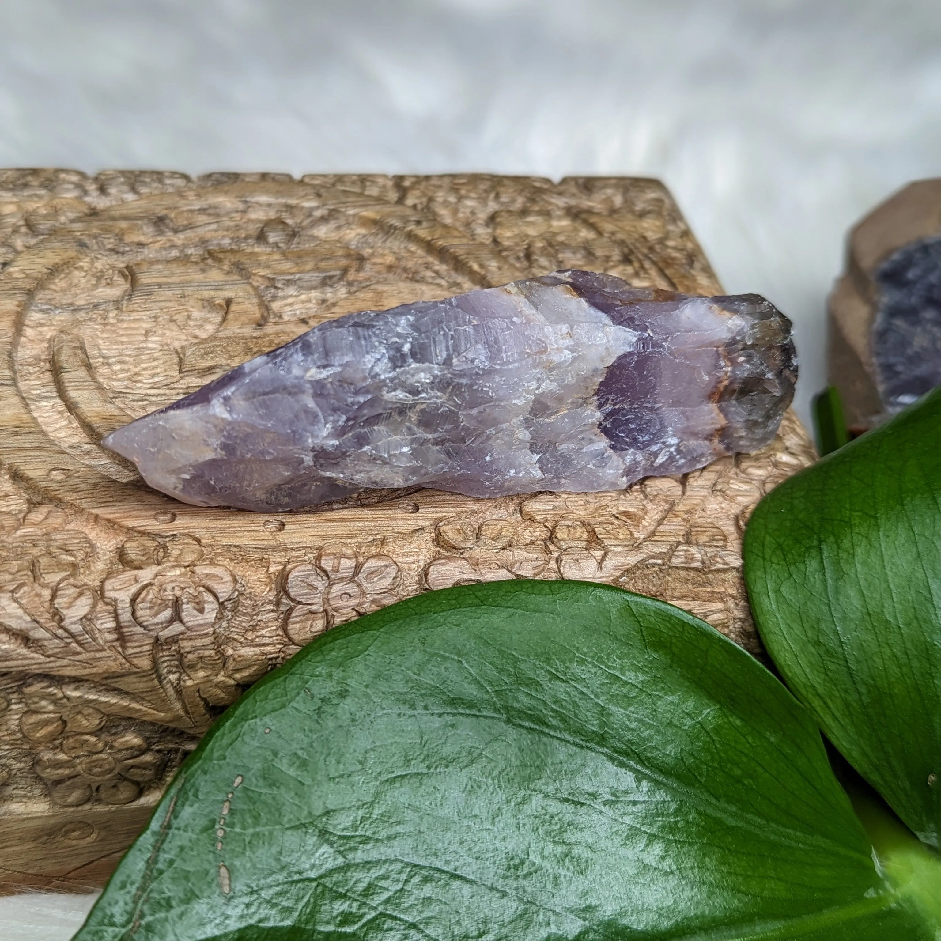 Auralite-23 Raw and Natural Wand ~ Carved by Mother Earth