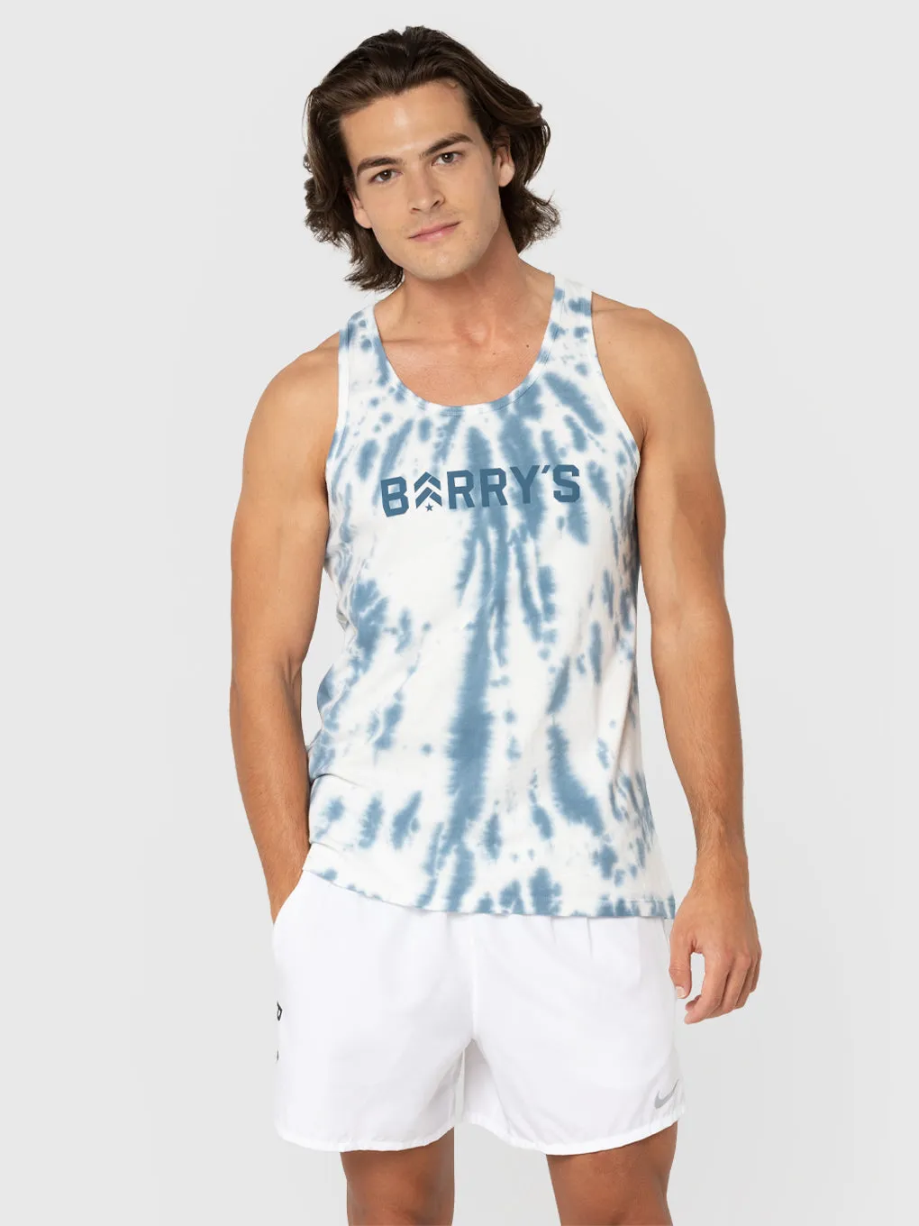 BARRY'S VERTICAL TIE DYE JERSEY TANK