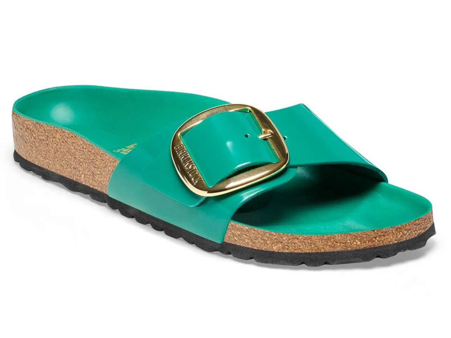 Birkenstock: Madrid High-Shine Digital Green