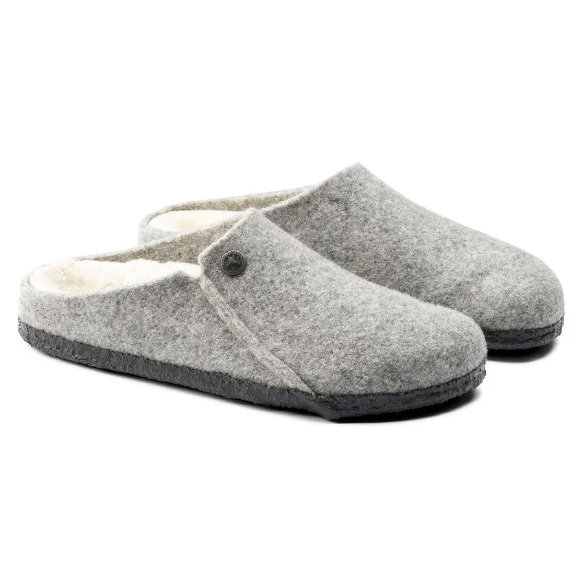 Birkenstock UNISEX Zermatt Shearling Wool Felt (Light Gray - Narrow Fit)