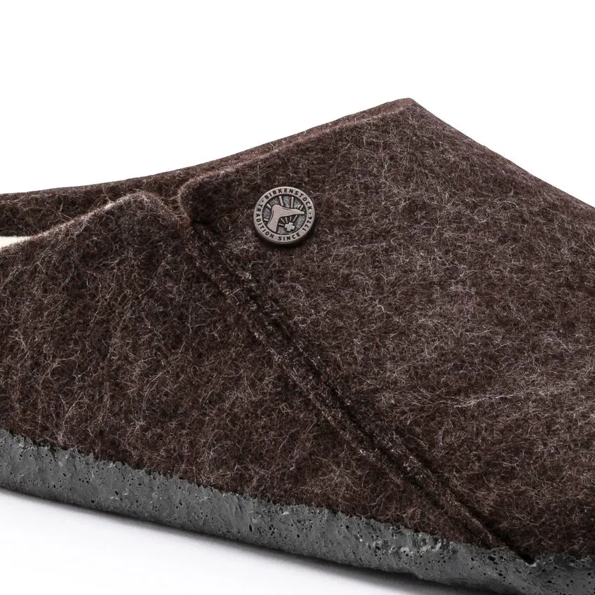 Birkenstock UNISEX Zermatt Shearling Wool Felt (Mocha - Wide Fit)