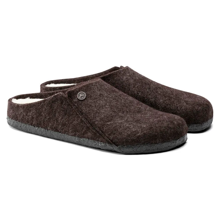 Birkenstock UNISEX Zermatt Shearling Wool Felt (Mocha - Wide Fit)