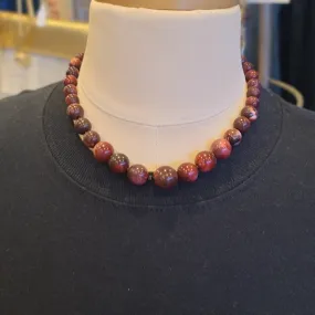 Brown/Black Plastic Beads Necklace