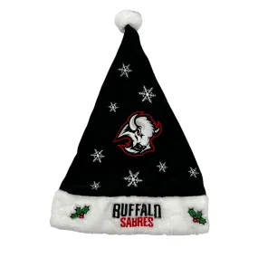 Buffalo Sabres Black & Red Holiday Santa Hat