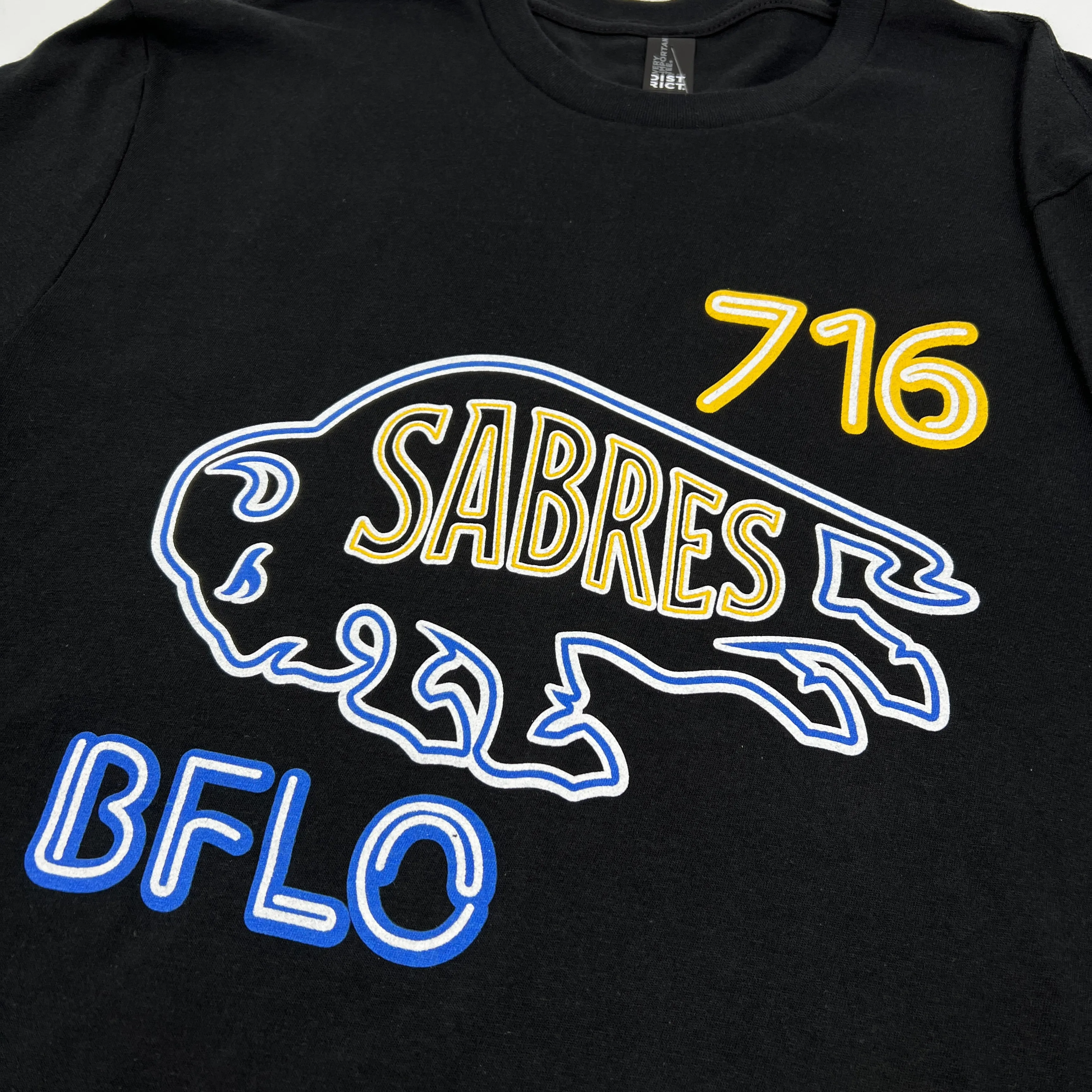 Buffalo Sabres x BFLO Neon Glow Short Sleeve Shirt