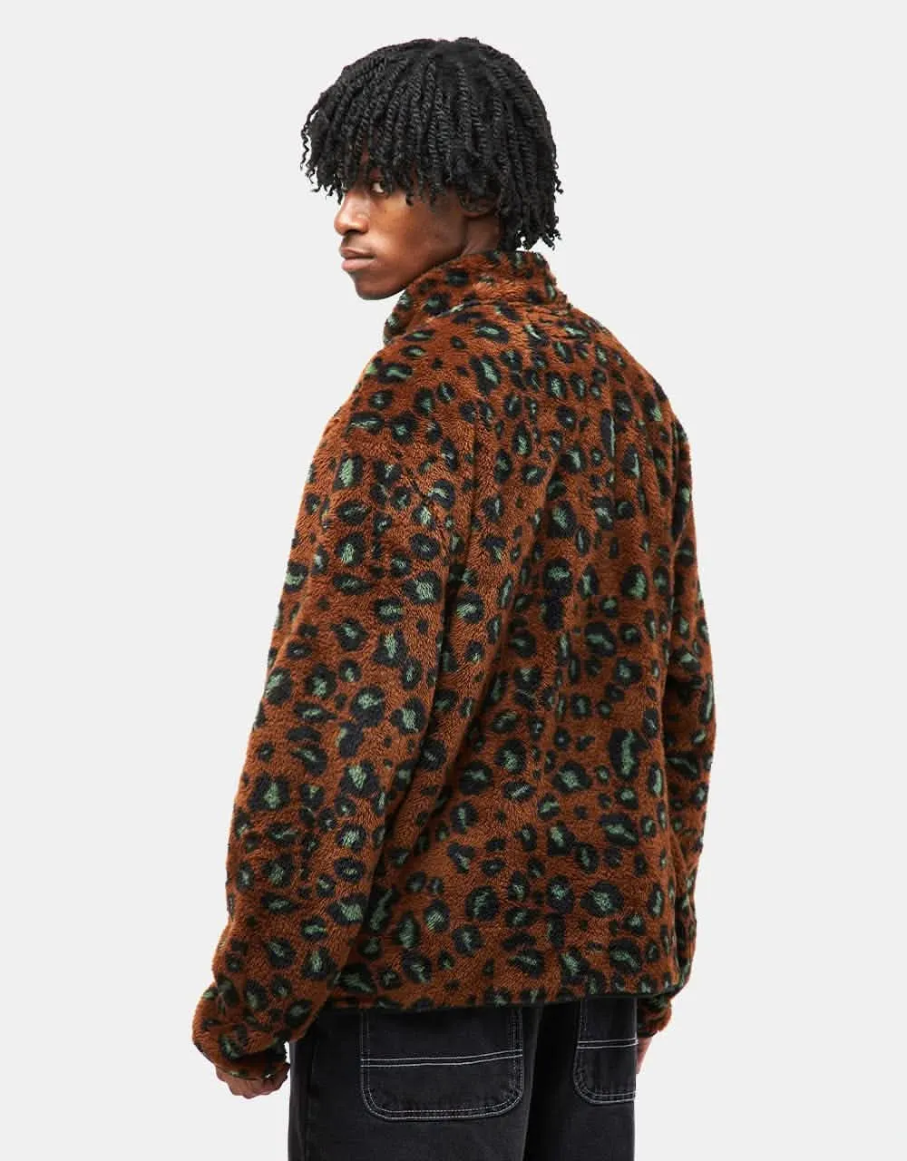 Carhartt WIP Jebson Sweat Jacket - Camo Leo/Tamarind/Black