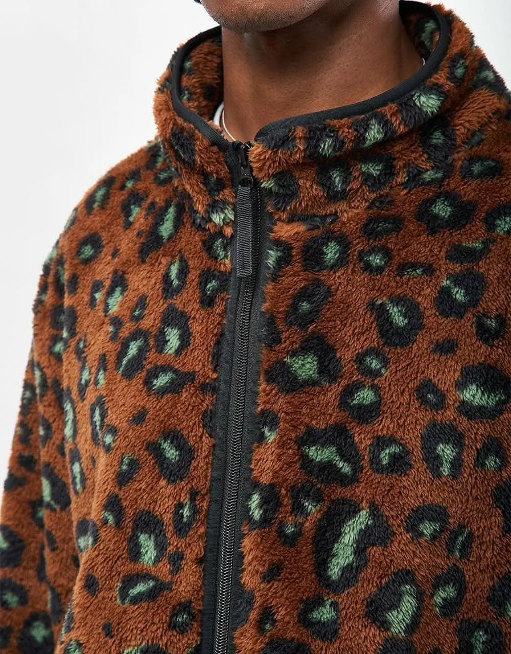 Carhartt WIP Jebson Sweat Jacket - Camo Leo/Tamarind/Black