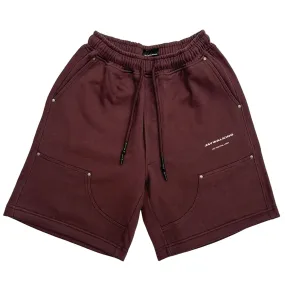 Carpenter Shorts (Burgundy)