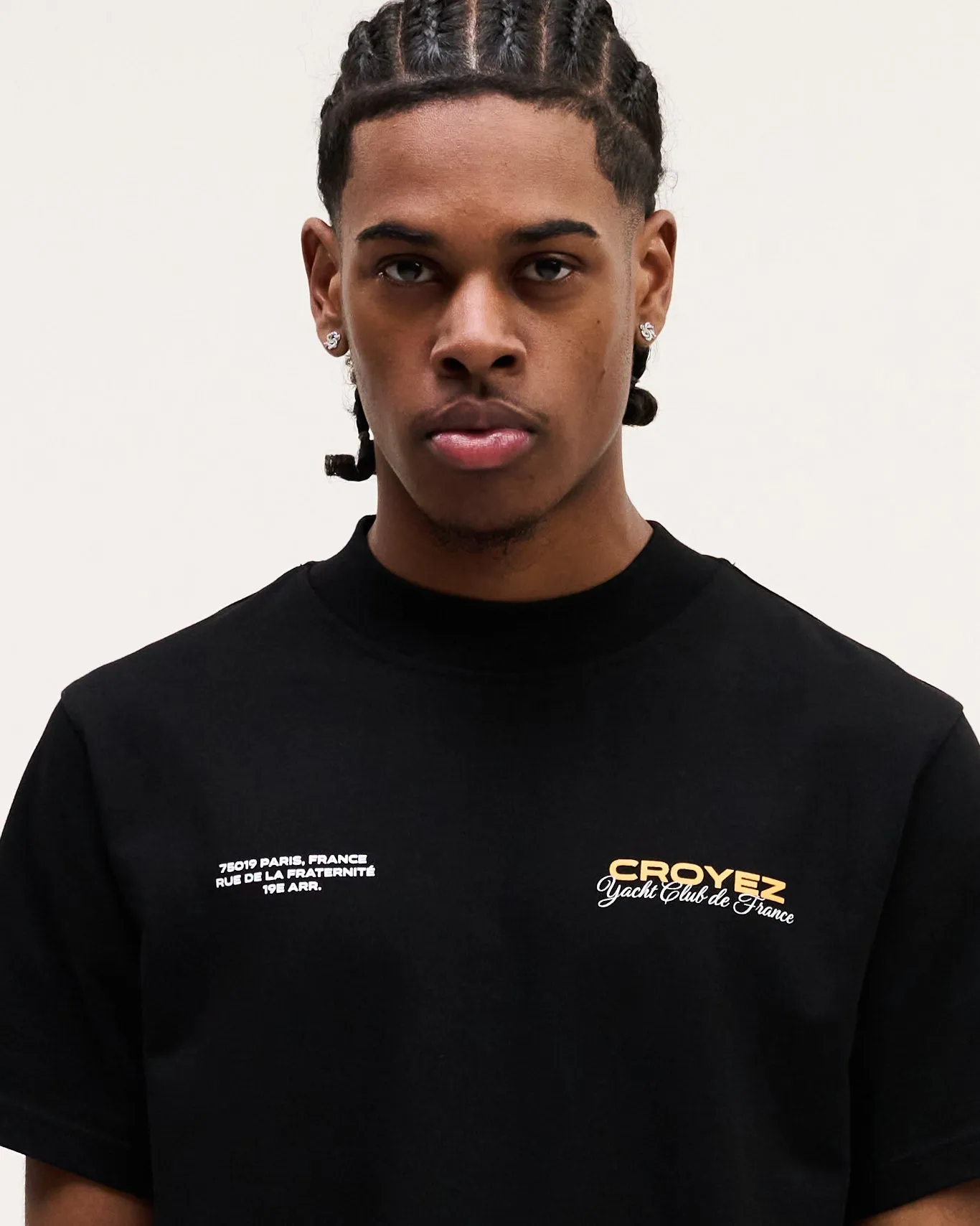 CROYEZ YACHT CLUB T-SHIRT - BLACK/YELLOW