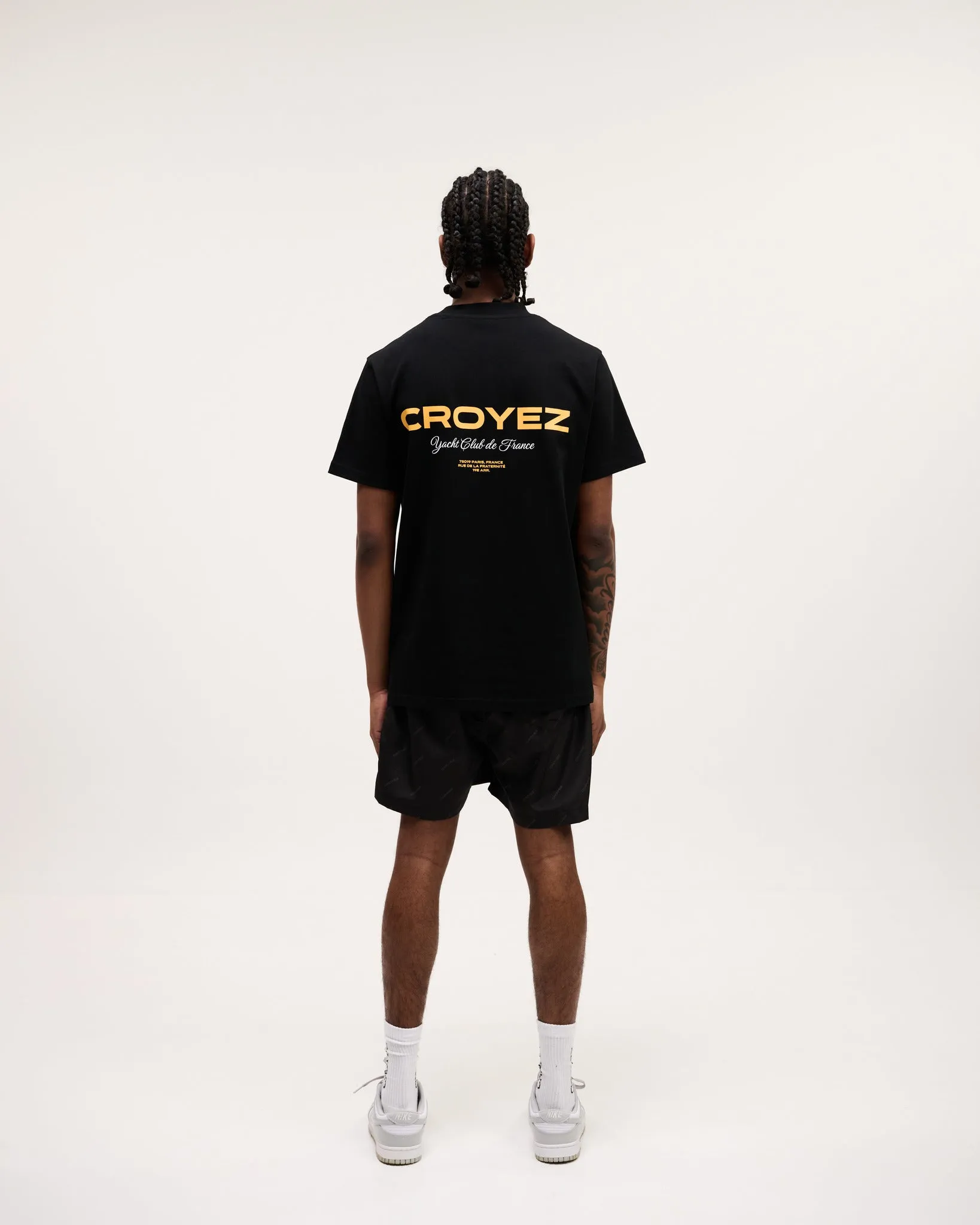 CROYEZ YACHT CLUB T-SHIRT - BLACK/YELLOW