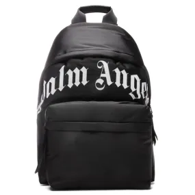 Curved Logo Backpack - Black/White