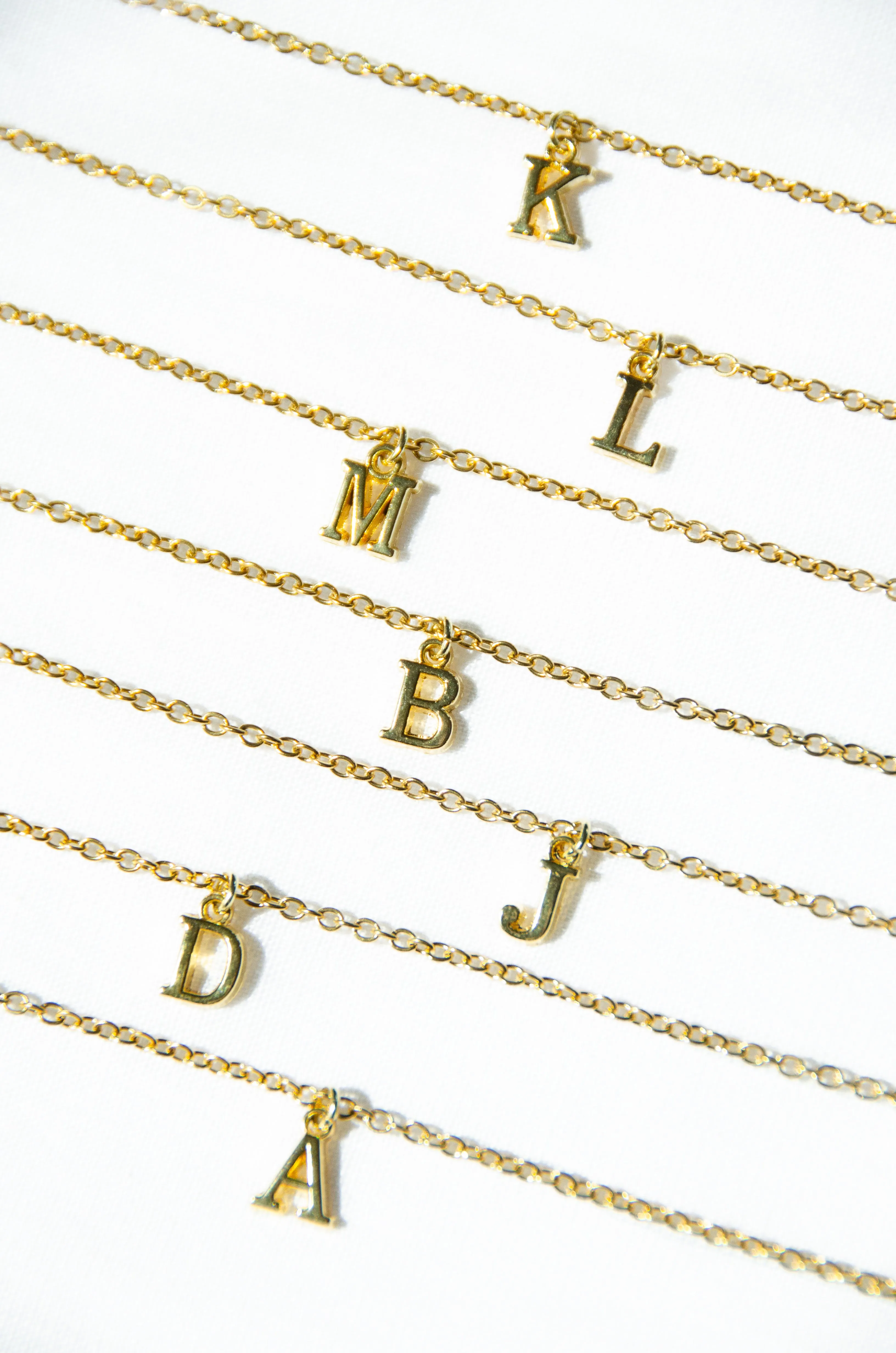 Custom 14K Gold Initial Necklace Holly Christmas Gift