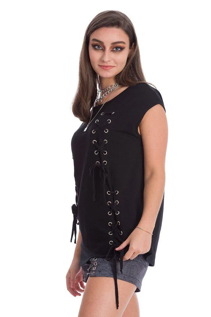 Dark Summer Tie Top