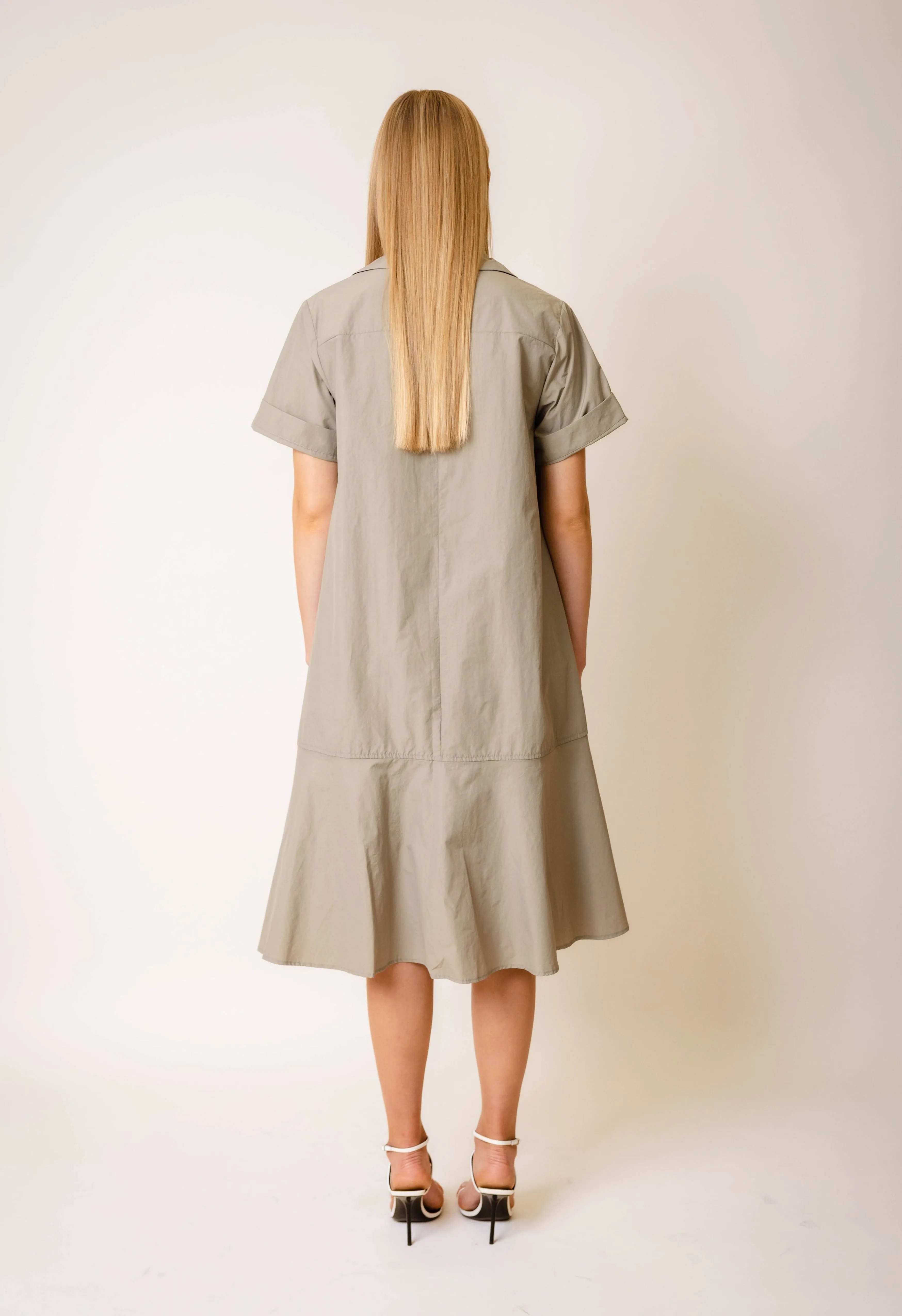 Delta Tunic Dress in Moss