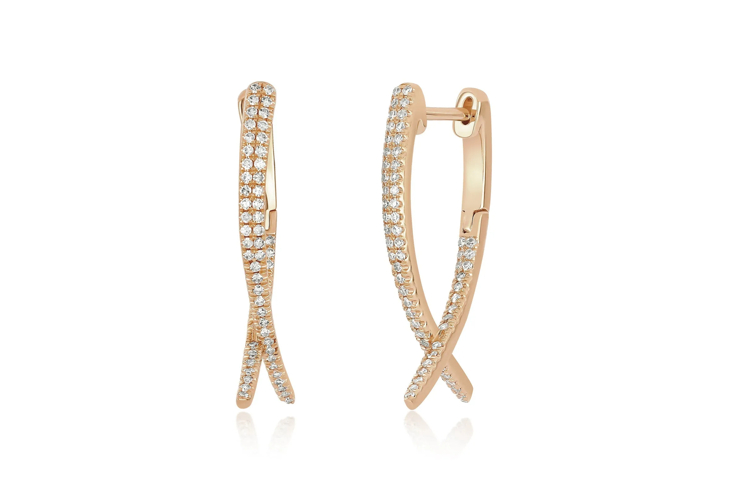 Diamond Loop Hoop Earring