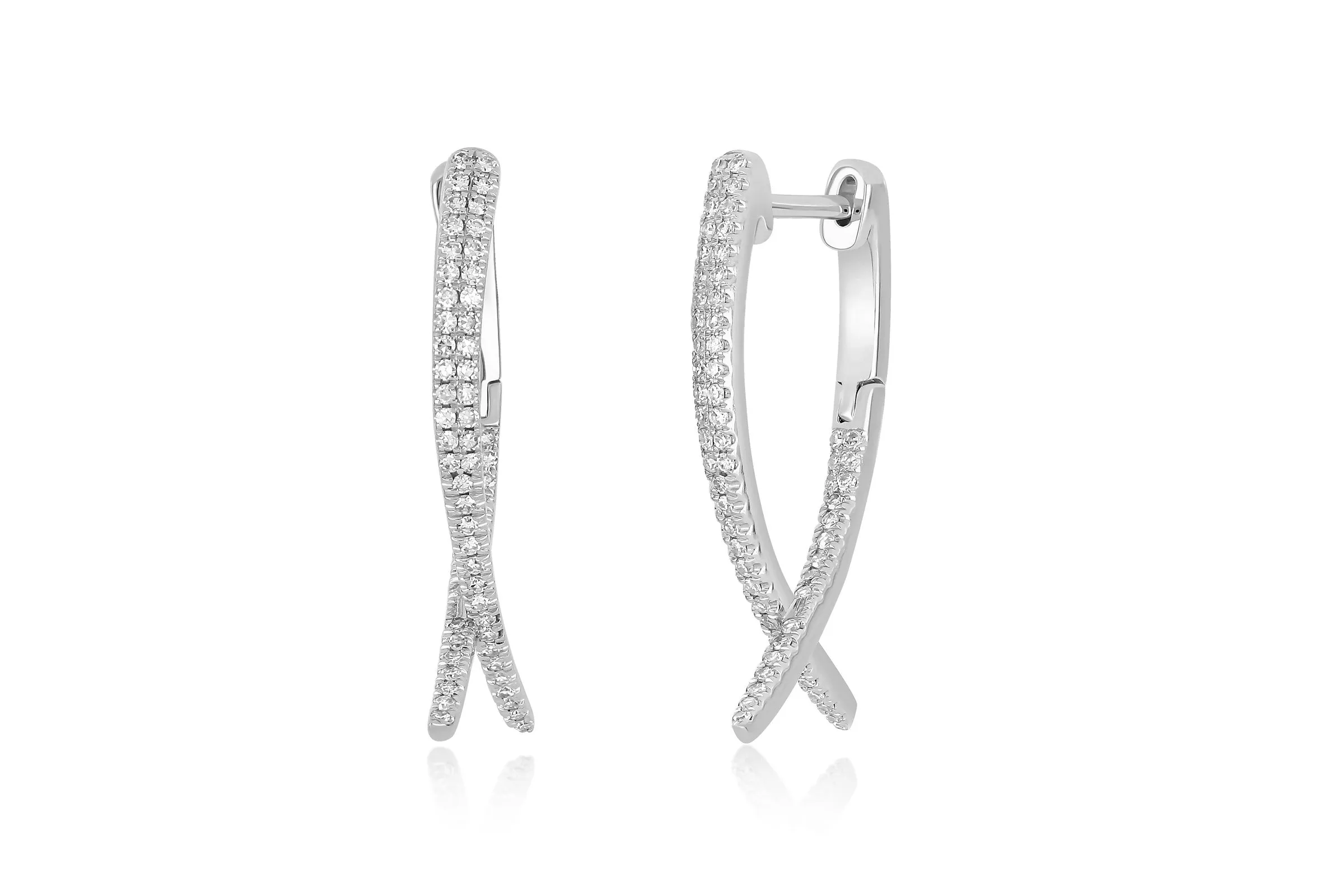 Diamond Loop Hoop Earring