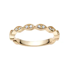 Diamond Marquise Shaped Band