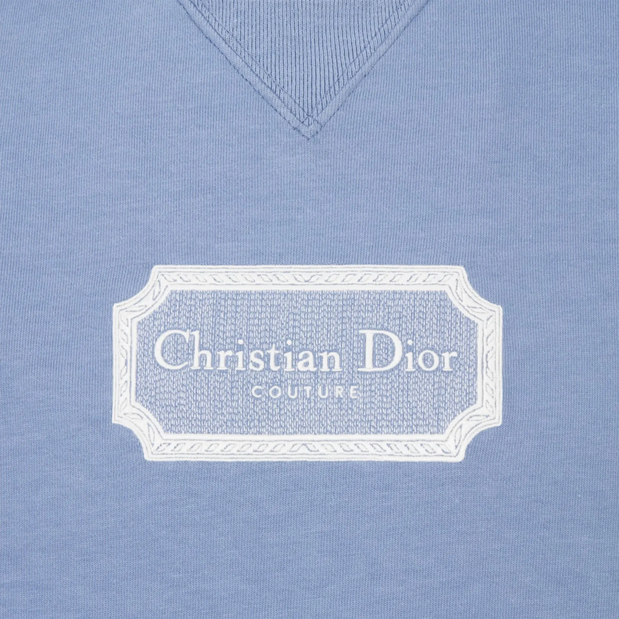 Dior 'Christian Dior Couture' Relaxed Fit Blue T Shirt