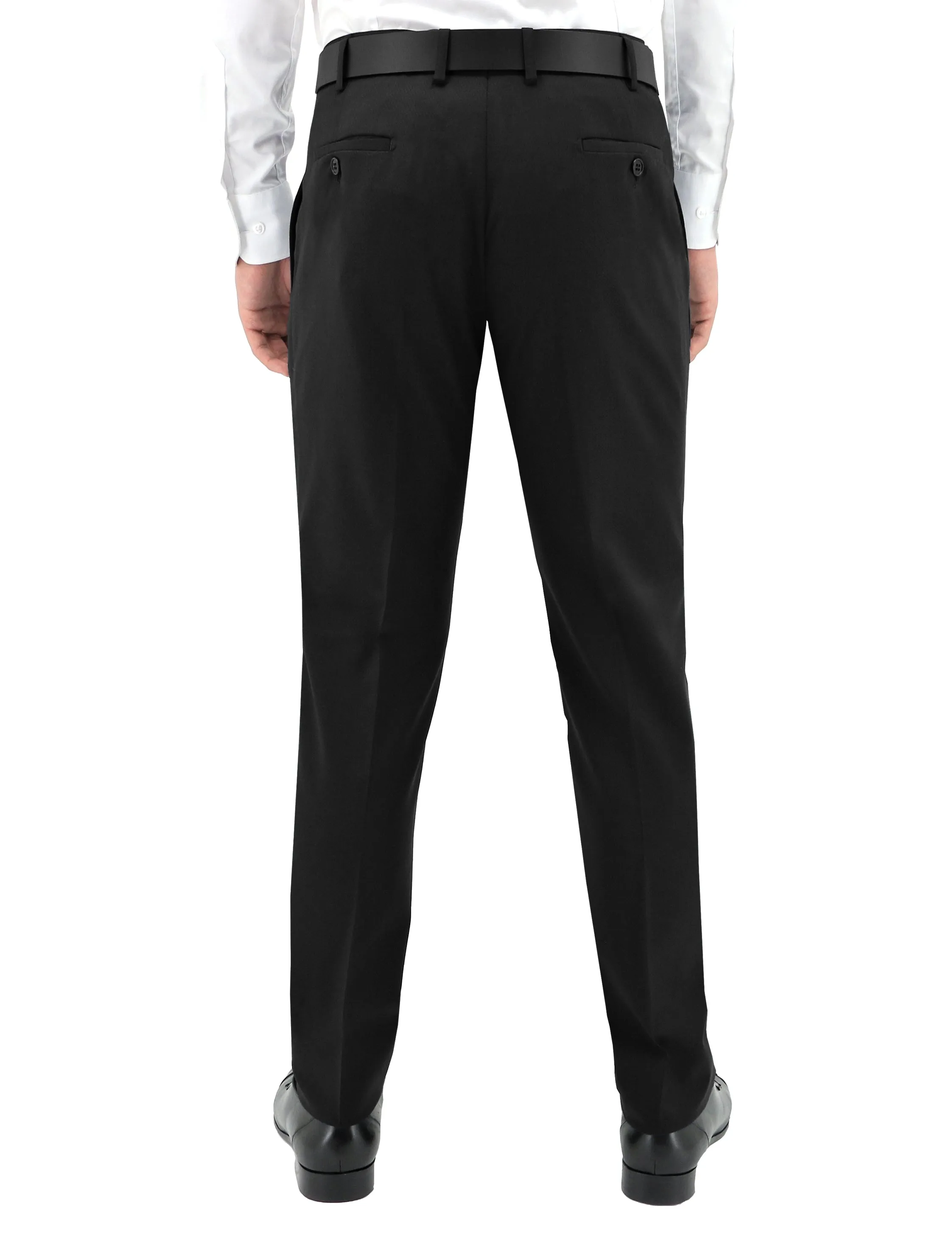 Edward 203 Black Wool Trouser