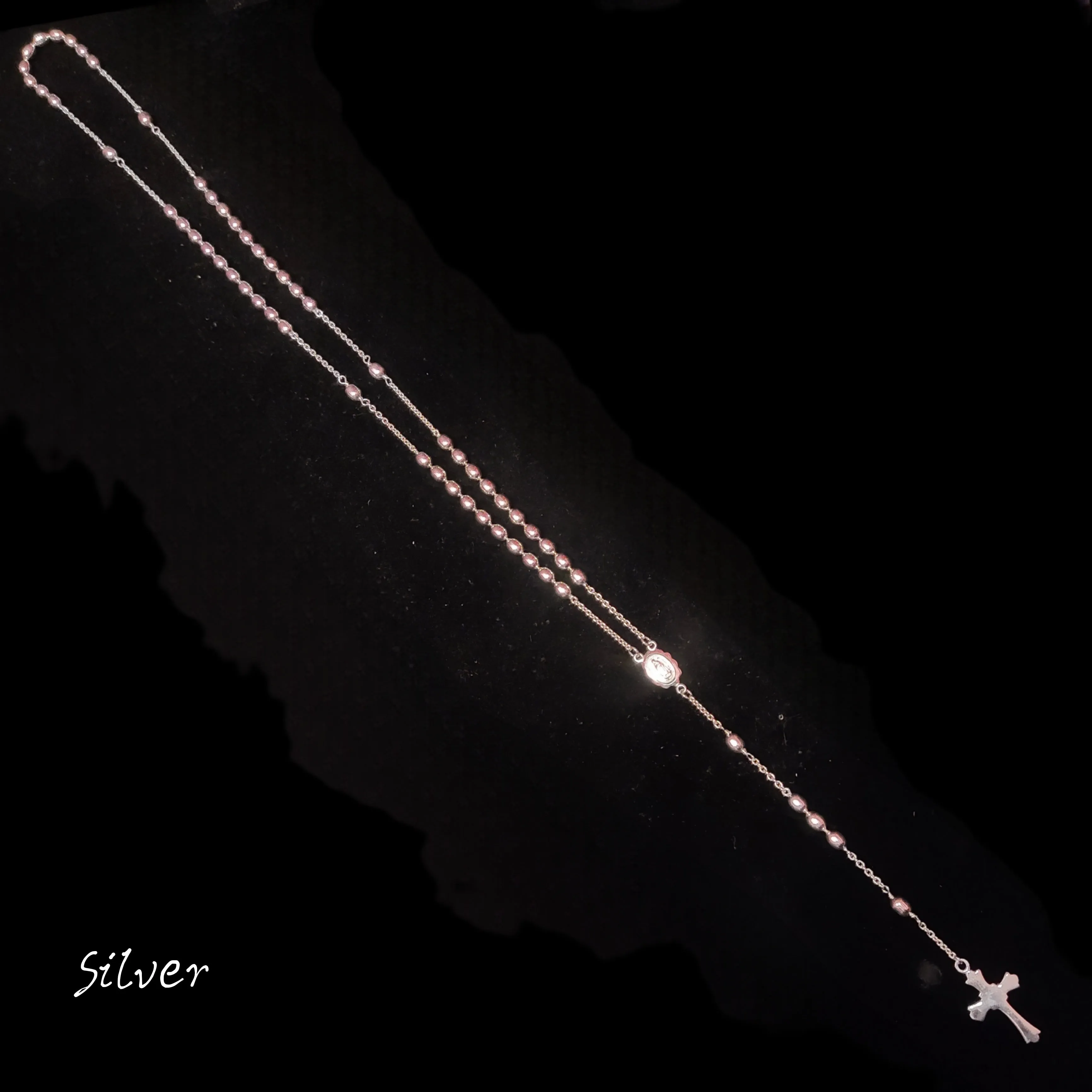 Elevate Your Prayers with ASP Silver's Exquisite 925 Sterling Silver Rosary Beads