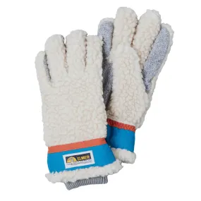 Elmer Gloves Wool Pile 5 Finger Glove Beige / Blue