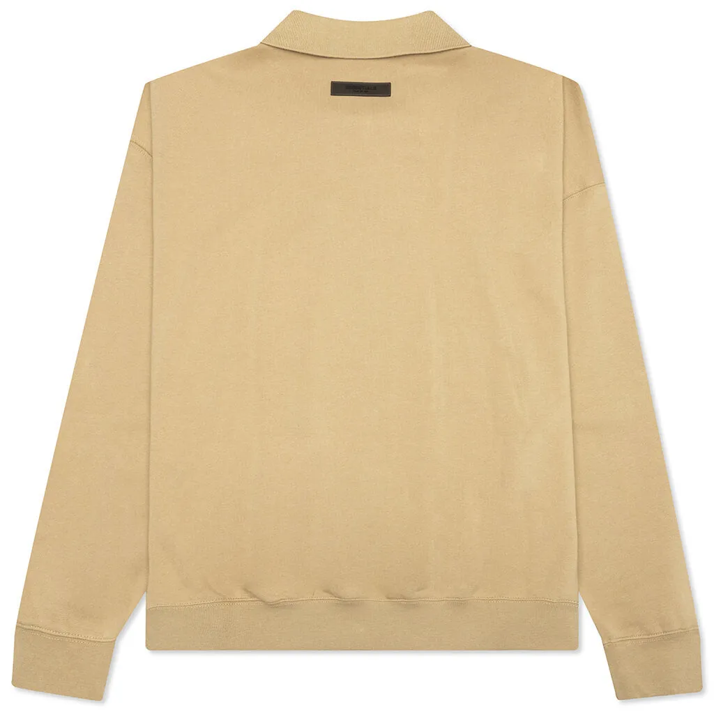 Essentials L/S Polo - Oak