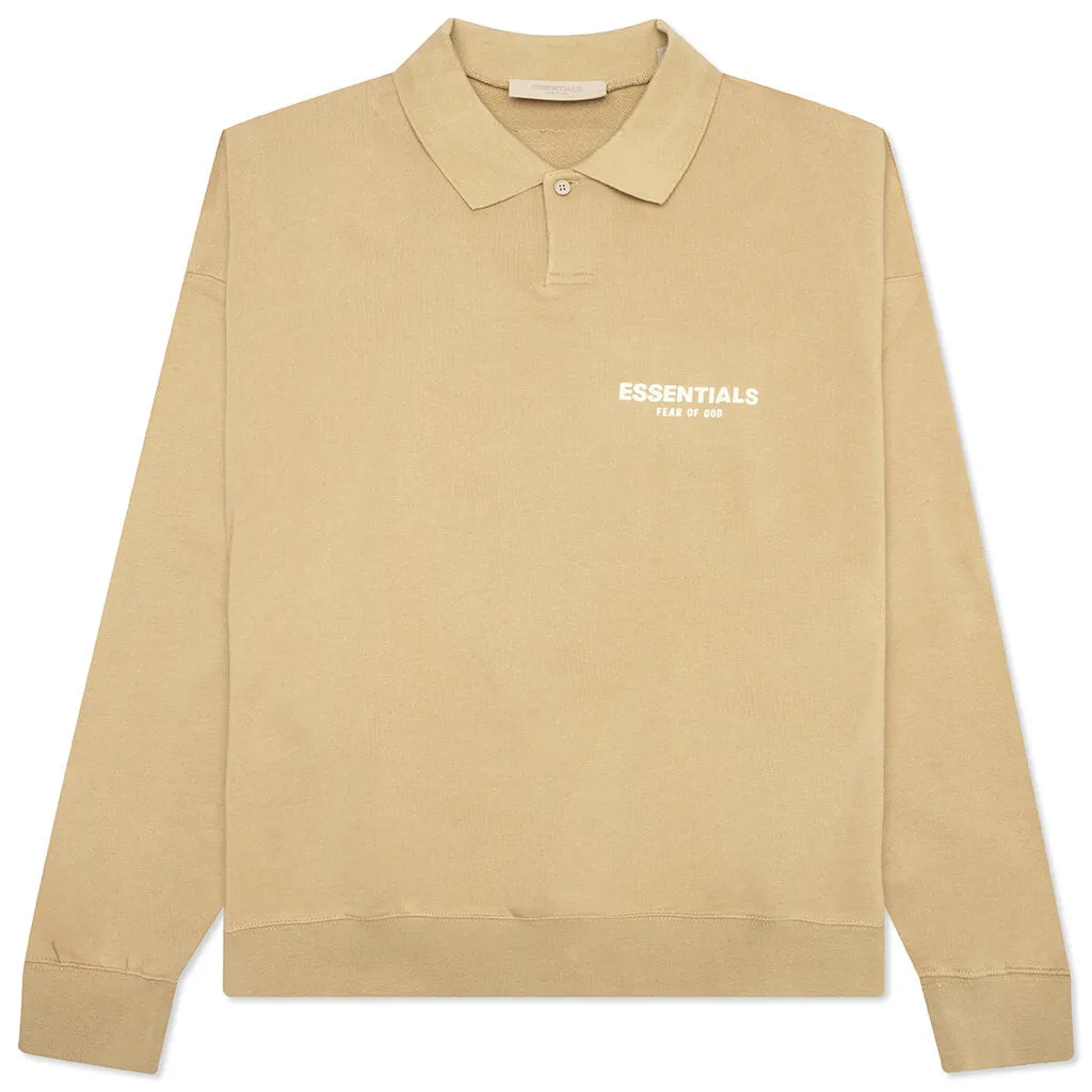 Essentials L/S Polo - Oak