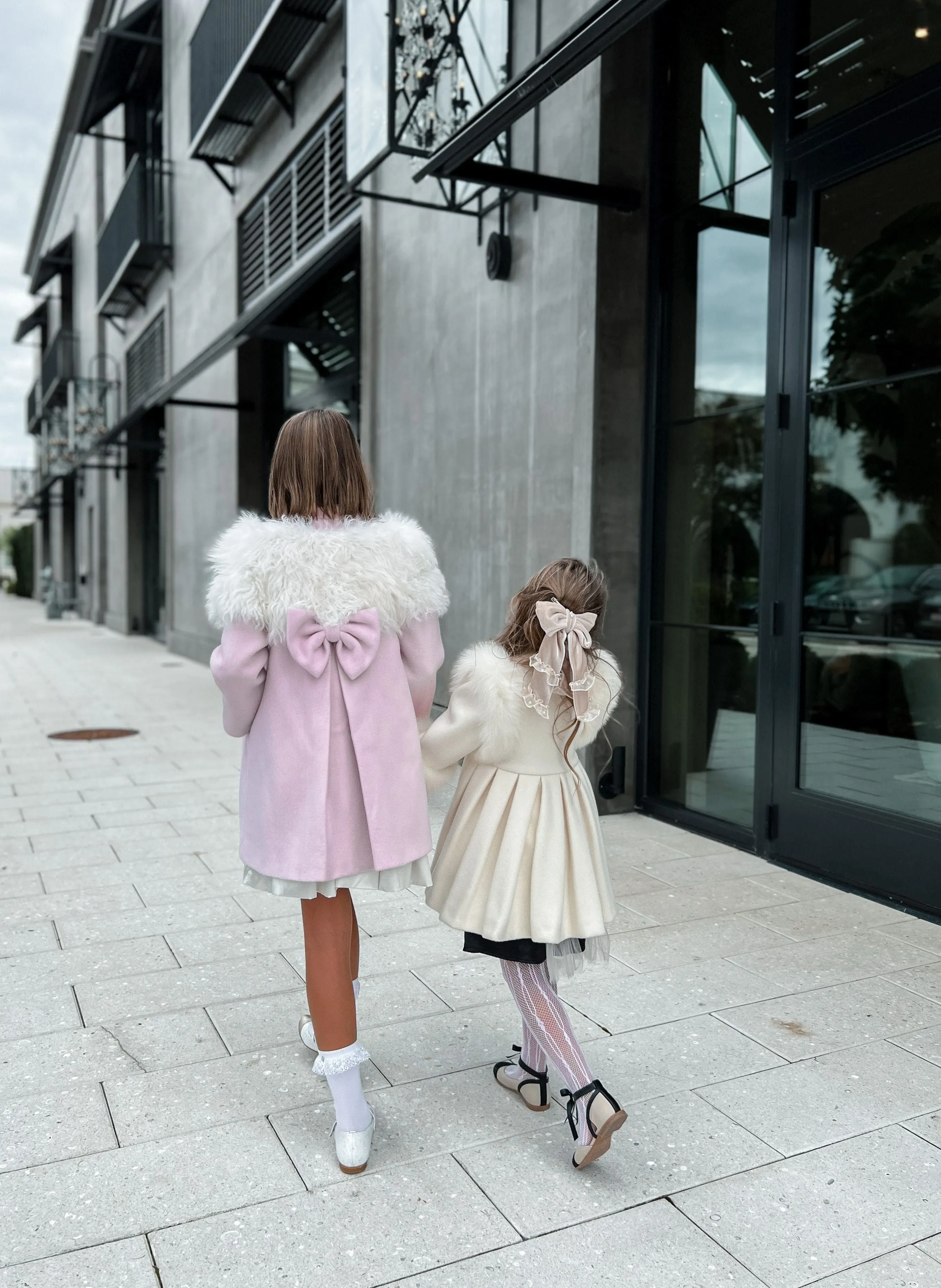 Faina Pink Wool Coat