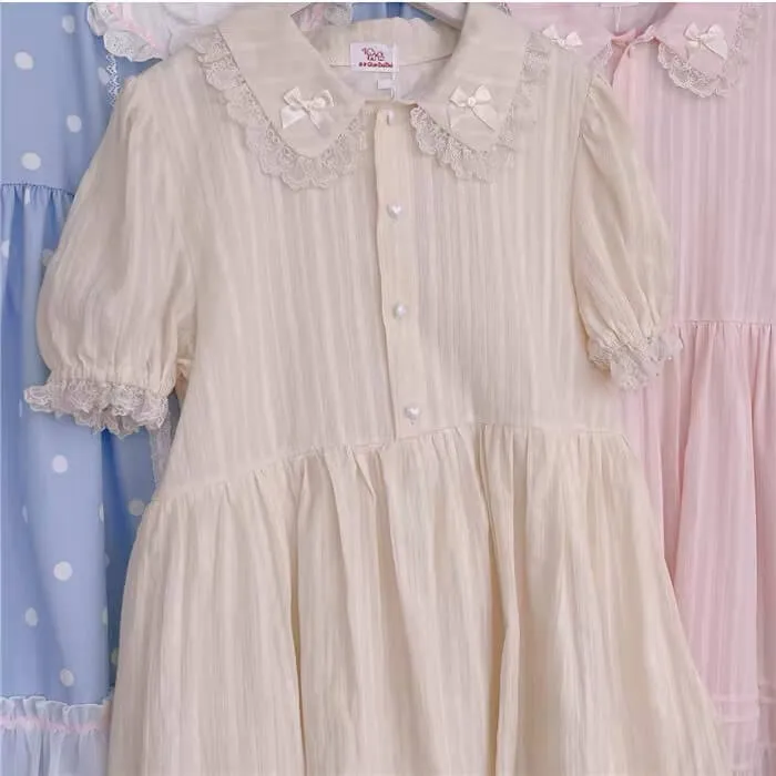 French sweet pastel pink princess dress BY4092