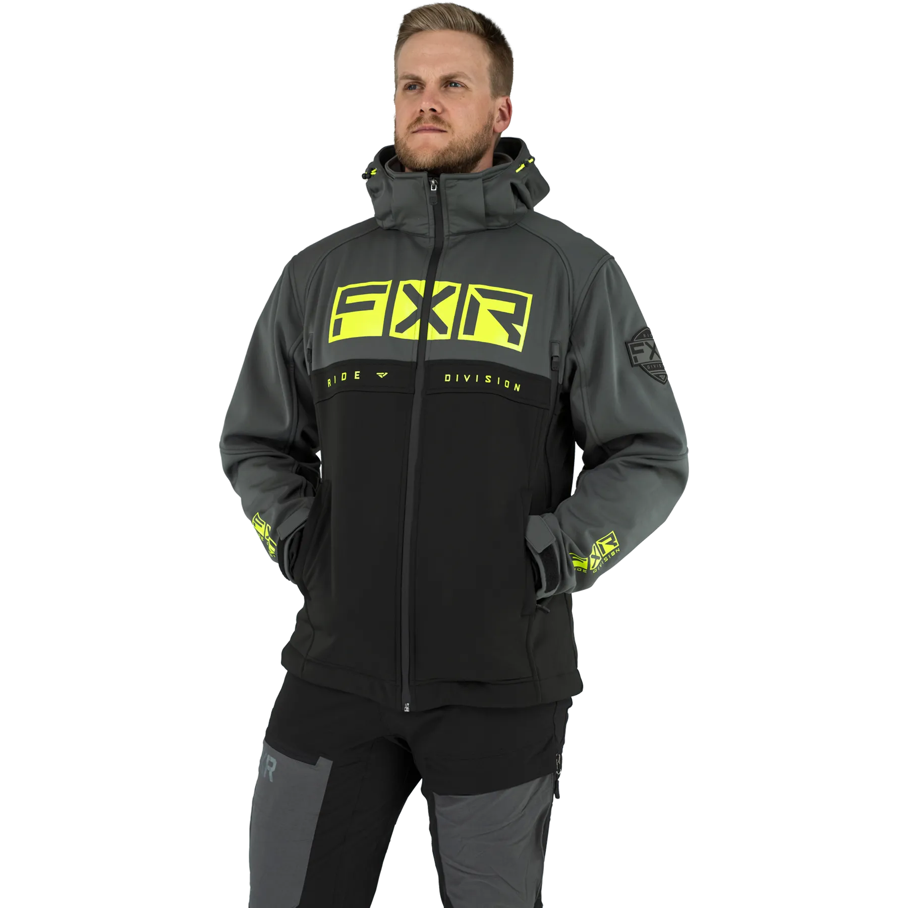 FXR Helium Ride Softshell Black/Hi-Vis