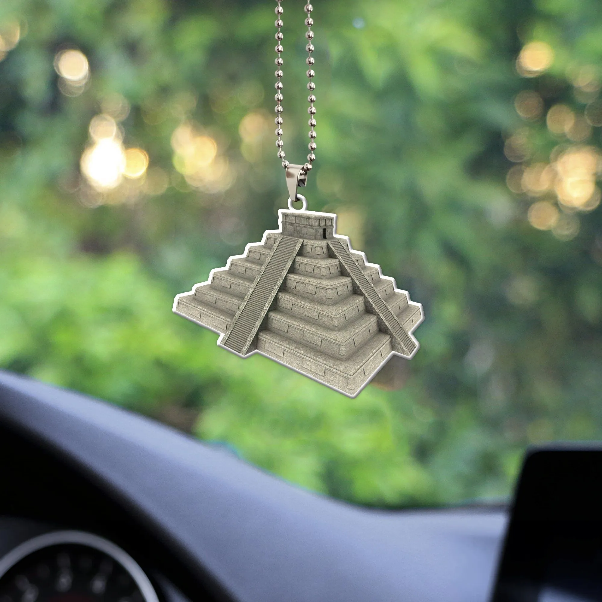 Gearhuman 3D Mayan Pyramid Car Hanging