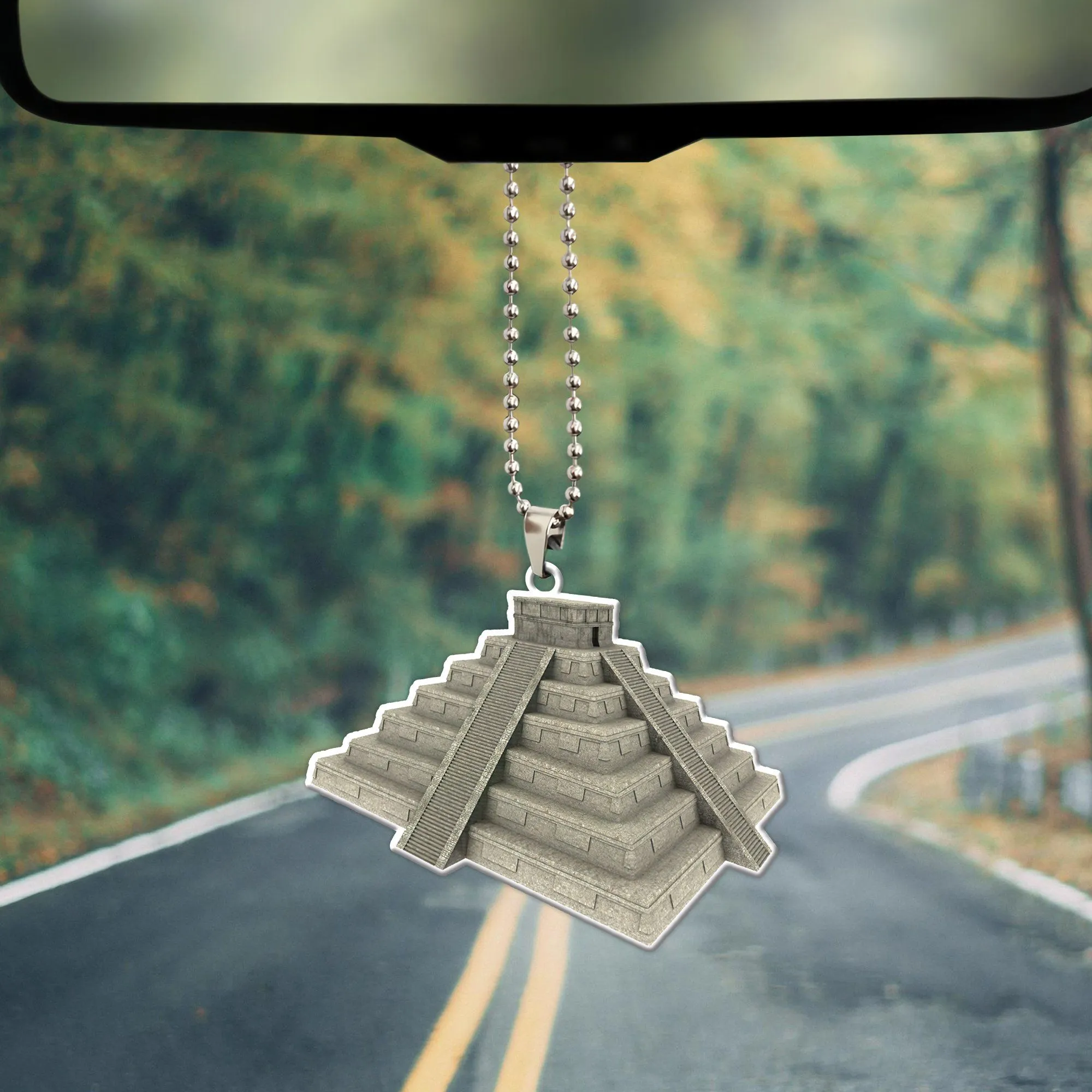 Gearhuman 3D Mayan Pyramid Car Hanging